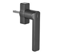 Poignée de fenêtre SIEGENIA intelligente gén. 2 anthracite de sécurité - compatible avec Matter pour l'intégration dans les réseaux Smart Home avec surveillance d’état