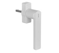 Poignée de fenêtre SIEGENIA intelligente gén. 2 blanc de sécurité - compatible avec Matter pour l'intégration dans les réseaux Smart Home avec surveillance d’état