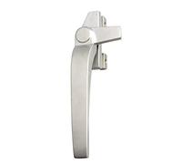 Poignée de fenêtre verrouillable de remplacement droite gauche multicolore en alliage d'aluminium poignées de fenêtre avec serrures pour double vitrage interrupteur fenêtre porte (gauche-acier brossé)