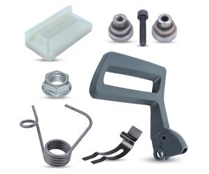 Poignée de Frein de chaîne Couvercle d'embrayage Kit pour Husqvarna 257 262XP 261262 254 154 avec Ressort de Rappel Bande de Guidage Pièces de Rechange pour 503727401,501875304