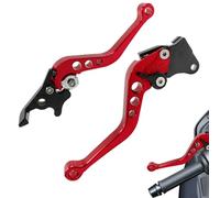 Poignée de frein de moto, leviers d'embrayage de moto | 2 leviers de frein de | Levier d'embrayage de antirouille réglable en métal pour guidon gauche et droit