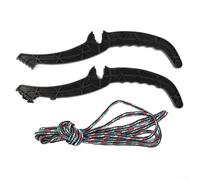 Poignée de frein pour snowboard avec corde attachée pour une réponse immédiate et une sécurité accrue sur les collines (Bao Black)