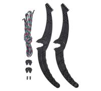 PoignéE De Frein pour Snowboard en Plastique Noir avec Corde - Accessoire De Ski 35X5X1.3Cm pour Une Utilisation en Plein Air