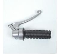 Poignée de gaz accélérateur pour mobylette moto vintage levier boule gris Neuf