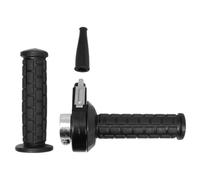 Poignée de gaz accélérateur type domino 22mm 130mm noir cyclo mobylette moto