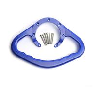 Poignée de guidon de moto, couvercle de réservoir de carburant de moto, accoudoir de siège arrière, poignée de réservoir de sécurité passager, poignée en aluminium CNC (bleu)