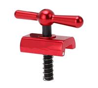 Poignée de guidon de robinet pliante en alliage d'aluminium, boucle C pliable, pièces de vélo, accessoires pour (Rouge)