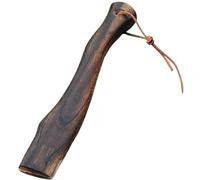 Poignée de Hache de Hache de Hache de Hache de Hache de Hache de Hache en Bois Remplacement avec Cordon en Cuir Suspendu en Cuir Ergonomique Hatchet Hatchet Remplacement avec Un Grain en Bois Naturel