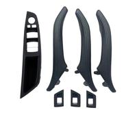 Poignée de Intérieure Compatible Avec BMW Pour 5-Series F10 F11 F18 2010 2011 2012 2013 2014 2015 2016 2017 Couvercle Commutateur Lève-vitre Intérieur Poignée Porte(Black,Double hole)
