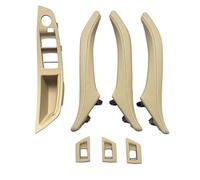 Poignée de Intérieure Compatible Avec BMW Pour 5-Series F10 F11 F18 2010 2011 2012 2013 2014 2015 2016 2017 Couvercle Commutateur Lève-vitre Intérieur Poignée Porte(Beige,Single hole)