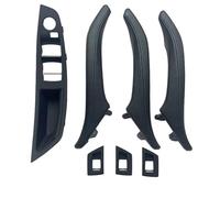 Poignée de Intérieure Compatible Avec BMW Pour 5-Series F10 F11 F18 2010 2011 2012 2013 2014 2015 2016 2017 Couvercle Commutateur Lève-vitre Intérieur Poignée Porte(Black,Single hole)