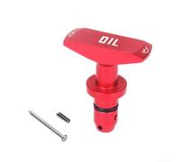 Poignée de jauge d'huile en alliage pour Ford Mustang GT 1999-2011 (rouge) | Convient pour Mustang GT V8 GT500 1999-2011, construction en alliage, finition dorée, échange direct, entretien du moteur