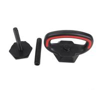 Poignée de kettlebell réglable, convertisseur d'haltères en kettlebell pour plaques d'haltères de 2,5 cm, poignée en caoutchouc antidérapant portable pour la musculation à la maison