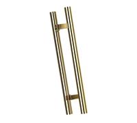Poignée de la porte de douche, poignée de porte en verre à double face en acier inoxydable, H Forme des portes coulissantes / Porte de balançoire Pritre adapté aux portes en verre Portes en bois