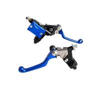 Poignée de levier de frein à tambour d'embrayage d Pour TTR 250 600 Pour YZ 85 125 250 250F 450F Pour SEROW 225 250 Ensemble Leviers Frein Hydraulique Et D'embrayage À Câble 22 Mm 7/8"(Blue)