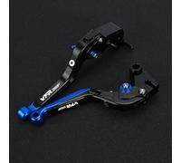 Poignée de leviers Frein et d'embrayage réglables, Pliables Extensibles pour VFR 1200F 2010-2016(Blue2)