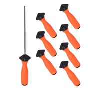 Poignée de lime robuste - 8 pièces ergonomiques précises réutilisables, poignée d'affûtage confortable de 4 mm à 5 mm, équilibre des outils avec cadre en bois, accessoire de poignée, limes de tronçonn