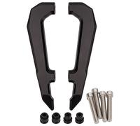 Poignée de Maintien du Passager, 1 Paire de Guidon de Siège de Passager Arrière de Moto en Alliage D'aluminium de Remplacement pour MSX125 GROM(Le noir)
