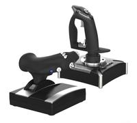 Poignée de manette de vol simulée pour PC Win10 pour PS4 et Xbox - Ergonomique - Avec leviers réactifs - Couleur noire - 36 cm - Lot de 2