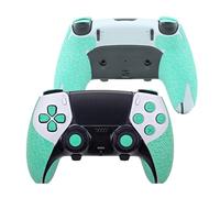 Poignée de manette pour PS5, kit de peau texturée, pour PS5DualSense/Edge, antidérapant, absorbant la transpiration, boutons (PS5 DualSense Edge, vert menthe normal)