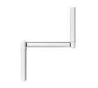 Poignée de manivelle 12mm blanche pour store et volet roulant - Bras de manivelle - Goupille fournie - Mécanisme pour tige ronde de volet roulant manuel et motorisé - Fabrication française