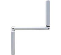 Poignée de Manivelle Articulée - Tourillon Diamètre Ø12 mm - Gris - Aluminium - Longueur 140 mm - pour Volet Roulant Manuel - Mécanisme de Volet Roulant et Store - Geiger - Fabrication Allemagne