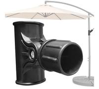Poignée de manivelle du parapluie de terrasse - Strait support de manivelle en acier inoxydable, poignée tournante renforcée pour parapluie de l' | Pièces de remplacement d'ajustement universel p