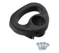 Poignée de manœuvre pour roue de support de 48 mm pour caravane et remorque Bugrad Aide au stationnement rouge/noir (Noir non gommé)