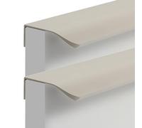 Poignée de Meuble Beige, Lot de 2 Poignée Cuisine Alliage d'Aluminium | Anodisé, Poignées d'Armoire Entraxe: 96-960mm Poignées Placard Poignee Porte Poignee Tiroir Beige Invisible 704mm/27.8in