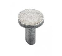 Poignée de meuble bouton Stone en zamak - diamètre 30 mm - vieux fer METAKOR