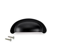 Poignée pour meuble Marrakech EMUCA en zamak finition noir avec entraxe 64 mm - 9348914 Peint en noir