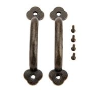 Poignee De Meuble Cuisine Poignées de boîte à bijoux en bois Vintage 85mm, 2 pièces, bouton traction, poignée meuble décorative, tiroir, placard, quincaillerie cuisine avec vis DéCorer(Color1)