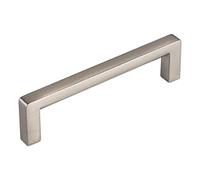 Poignée de meuble E5 BA 96 mm aspect acier inoxydable, poignée en forme d'arc, poignée d'armoire, poignée de tiroir de SOTECH