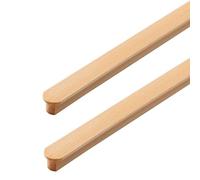 Poignée de Meuble en Bois Poignées de Tiroir Poignées de Placard en Bois Bouton de Porte Cuisine Poignet Armoire Bois Avec Vis Pour Commode Cuisine Tiroirs 2 Pièces (Longueur 1000mm)