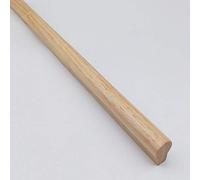 Poignée de meuble en chêne massif, longueur 100-1200 mm, poignées de barre en bois pour armoires de cuisine et tiroirs, boutons de tiroir de porte de commode, poignée en bois massif, avec vis (lo