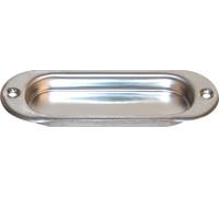 Poignée de meuble en cuvette ovale - pour encastrement - inox CADAP