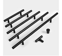 Poignée de Meuble moderne simple, 2 Pcs, longueur (15cm / 20cm / 35cm / 40cm / 80cm / 100cm), poignée de tiroir, poignée dorée,Black-60