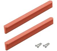 Poignée de Meuble Orange Longue, Lot de 2 Poignée Tiroir Alliage d'Aluminium | Anodisé, Poignées Cuisine Entraxe: 576-960mm Poignee Porte Poignee d'Armoire Poignées pour Placards Avec Vis 576mm/22.7in