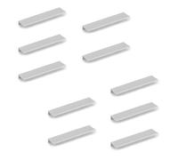 Emuca Poignée pour meuble Setubal entraxe 64 mm L104 mm Aluminium anodisé mat 10 unités
