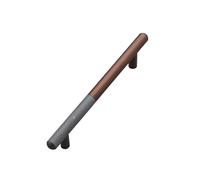 Poignée de meuble style Amish à motif roulé bicolore (1 pièce) - Quincaillerie décorative en alliage d'aluminium for tiroirs et placards