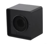 Poignée de microphone légère en ABS pour entretiens Noir (carré) | Comprend un pare-brise en mousse, réduit le bruit du vent, un son extérieur clair, qualité sonore professionnelle