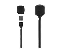 Poignée de microphone portable conçue pour DJI Mic et pour RodeGo - Dispose d'une mousse de pare-brise pour minimiser le bruit du vent (support)