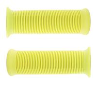 Poignée de Moto 22mm en Caoutchouc, Style Rétro | Surface Texturée Antidérapante, Absorption des Vibrations, pour Longues Balades et Usage Quotidien, Jaune
