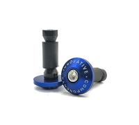 Poignée De Moto Extrémités Barre Prise Équilibrée Curseur Guidon Capuchon Poignées Pour Pour Versys 1000 ZX12R ZX6R ZX636R ZX6RR ZX9R ZZR600 guidon(Bleu)