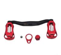 Poignée de moulinet Baitcasting avec couple amélioré et poignée antidérapante conçue pour une utilisation en eau douce et salée et remplacement facile à faire soi-même (8 x 5 rouge)