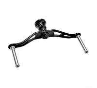 Poignée de moulinet de 95 mm pour Daiwa Certate Caldia - Bouton rotatif en aluminium aéronautique, pièces de moulinet de pêche, argenté (noir)