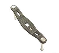 Poignée de moulinet de pêche, 1 bras à bascule en fibre de carbone avec boutons de 8 x 5 mm pour lanceurs d'appâts DAIWA, léger et rigide, récupération lisse, poignée de moulinet pour mises à niveau