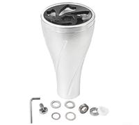 Poignée de moulinet de pêche 36 mm en aluminium Power Grip pour Daiwa pour stella pour stradic - Design ergonomique antidérapant pour eau salée d'eau douce bar, truite, brochet, perche (argent)