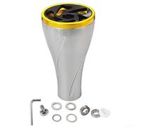 Poignée de moulinet de pêche 36 mm en aluminium Power Grip pour Daiwa pour stella pour stradic - Design ergonomique antidérapant pour eau salée d'eau douce bar, truite, brochet, perche (gris doré)