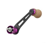 Poignée de moulinet de pêche 70 mm en carbone à bras unique pour Stella Complex pour ci4 - Poignée confortable pour moulinet de mise à niveau Accessoires Multicolore (violet)
